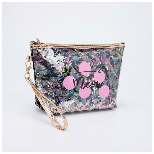 фото Косметичка на молнии, цвет черный./в упаковке шт: 1 walmart