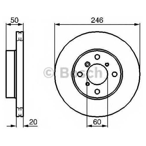 Тормозной Диск Передний (Цена За 1 Шт.) Bosch арт. 0986478841