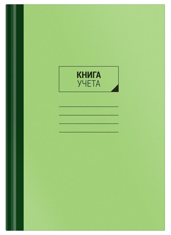 Книга учета OfficeSpace А4, 96 листов, клетка, 200х290 мм, твердый картон, блок газетный (153185 / CL-98-325)