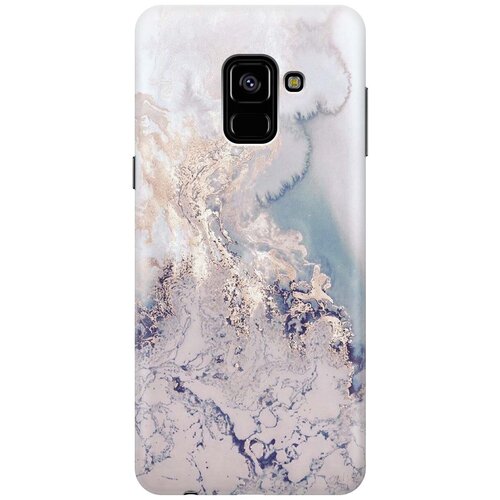 фото Re:pa накладка transparent для samsung galaxy a8 (2018) с принтом "мраморная волна"