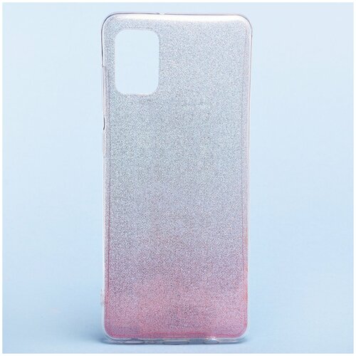 фото Чехол-накладка glamour для samsung galaxy a31 (a315f) (серебристо-розовая) без бренда
