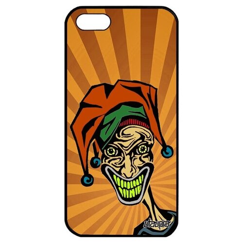 фото Защитный чехол на смартфон // iphone 5 5s se (2016) // "джокер" стиль клоун, utaupia, оранжевый