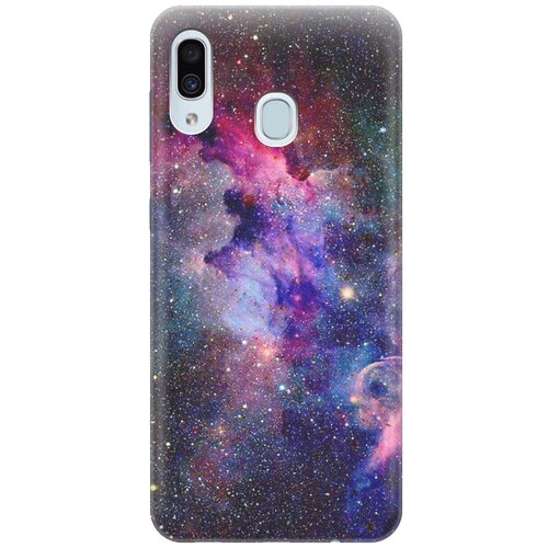 фото Ультратонкий силиконовый чехол-накладка для samsung galaxy a40 с принтом "открытый космос" gosso