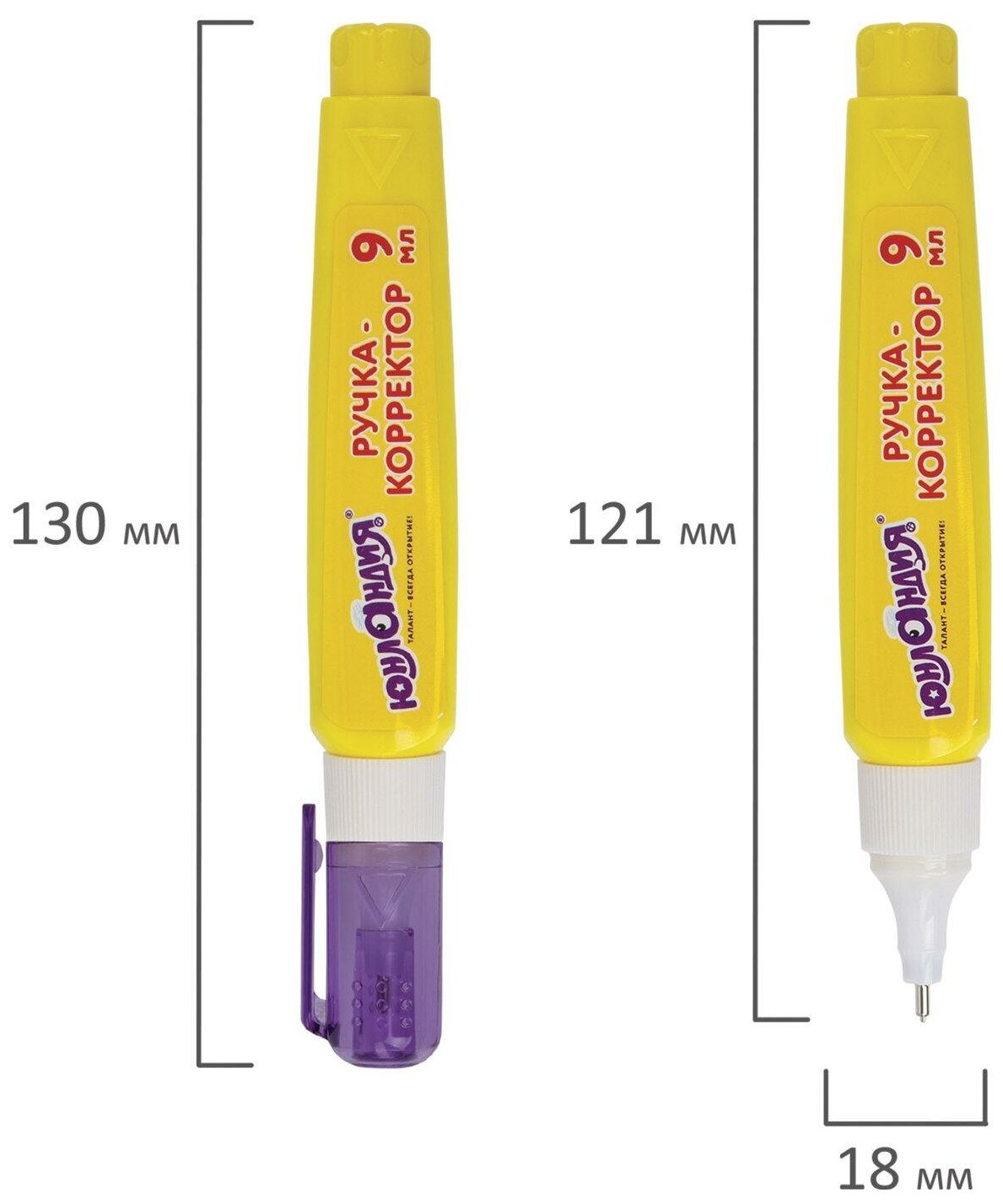Ручка-корректор Юнландия 9мл - фото №6