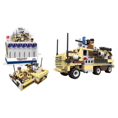 фото Коструктор набор "армия"6в1 - техника 6 видов, грузовик, база, серия "армия", арт. 23108 "импортные товары"(игрушки)