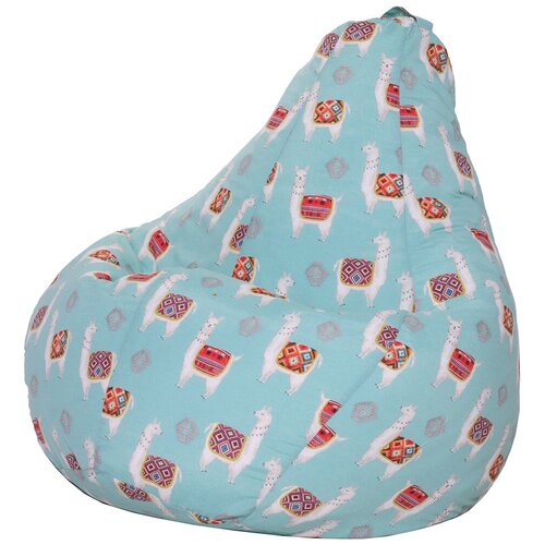 фото Кресло мешок груша ламы голубое (xl, классический) dreambag