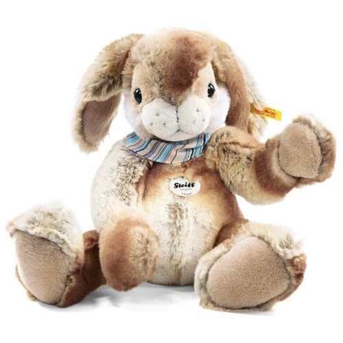 фото Мягкая игрушка steiff hoppi dangling rabbit beige/brown (штайф кролик хоппи бежево-коричневый 35 см)