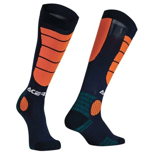 фото Носки кроссовые acerbis mx impact socks синий/оранжевый