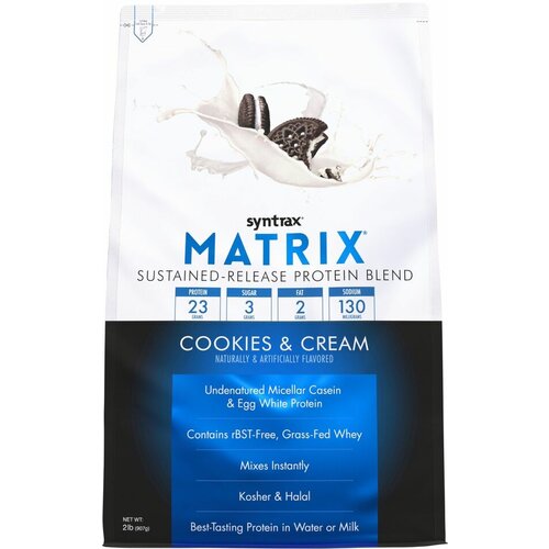 Протеин SynTrax Matrix, 907 гр., печенье и крем протеин syntrax matrix 907 гр клубничный крем