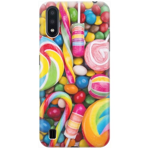 фото Силиконовый чехол на samsung galaxy a01 / самсунг а01 с принтом "сладости" gosso