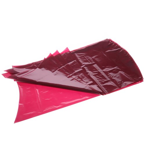 Пакет для созревания и хранения сыра термоусадочный 280х550 мм, цвет бордовый, дно круглое, упаковка 5 шт.