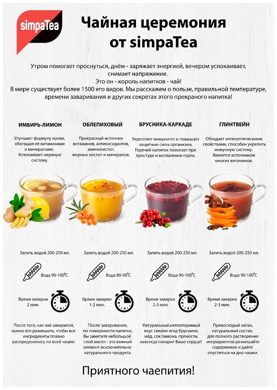 Порционный чай SimpaTea Глинтвейн 18 шт по 45 г - фотография № 16