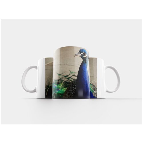 фото Кружка "павлин, синий, птица" 320 мл lotsprints