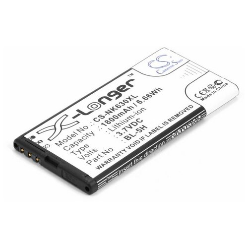 Аккумулятор для Nokia Lumia 630, 635 (BL-5H) 1800mAh original bl 4yw 2000mah replacement battery for nokia lumia 925 925t bl4yw li polymer batteries tools