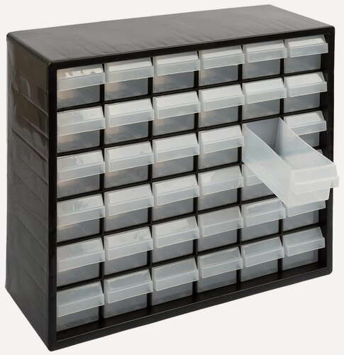 Изображение товара Органайзер пластиковый с выдвижными ячейками "Gamma" ОМ-036 черный