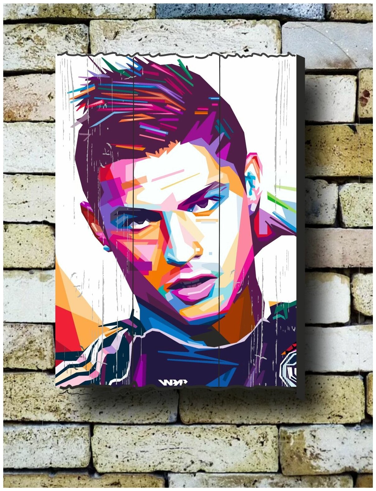 Картина на досках 'Футбол. Криштиану Роналдо 1' 30/40 см