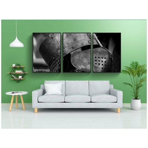 фото Набор модулных постеров для интерьера "средний возраст, рыцарь, исторический" 60x90 см. в тубусе, без рамки lotsprints