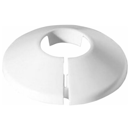 Чашка декоративная 20 мм разъемная белая пластик 2 шт