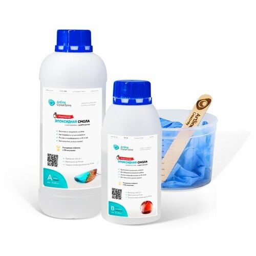 Эпоксидная смола универсальная (ювелирная) Artline Crystal Epoxy (2-компонентная) 1кг