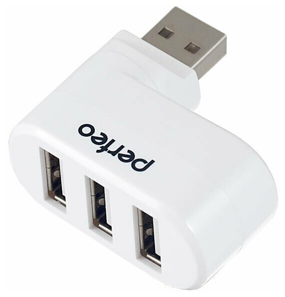 USB-Концентратор Perfeo 3 Port, (PF-VI-H024 White) белый