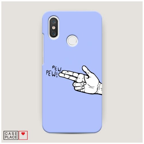 фото Чехол пластиковый xiaomi mi 8 pew pew 2 case place