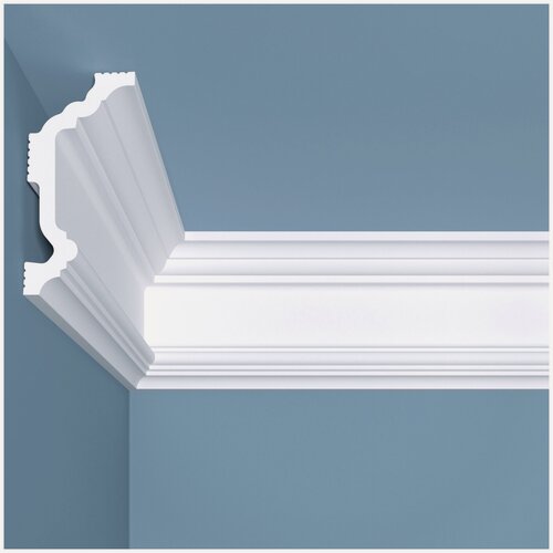 Изображение товара Карниз потолочный ударопрочный bello deco К4 100x50x2000 мм белый.
