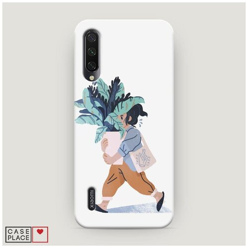 фото Чехол пластиковый xiaomi mi cc9e несу цветок case place