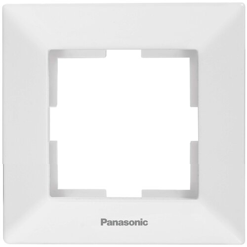 Рамка Panasonic Arkedia (WMTF08012WH-RU) декор. 1x пластик белый (упак.:1шт)
