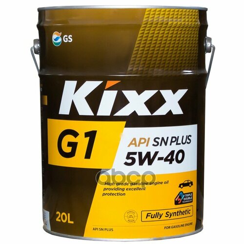 KIXX L2102P20E1 Масло моторное 5W40 KIXX 20л синтетика G1 API SN Plus