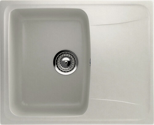 Изображение товара Каменная мойка для кухни врезная SURAGRAN S-26, 580*470мм, прямоугольная, цвет ультра-белый/Раковина для кухни