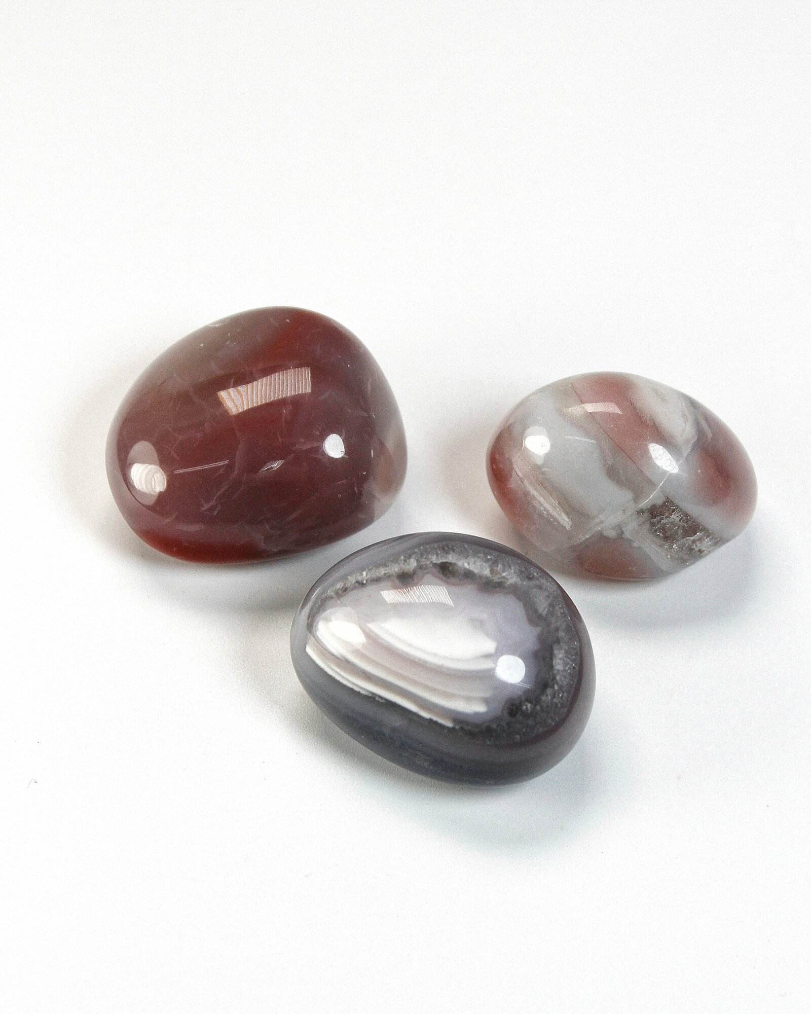 Натуральный камень Галтовка Сердолик для декора поделок бижутерии 2-3 см 3 шт