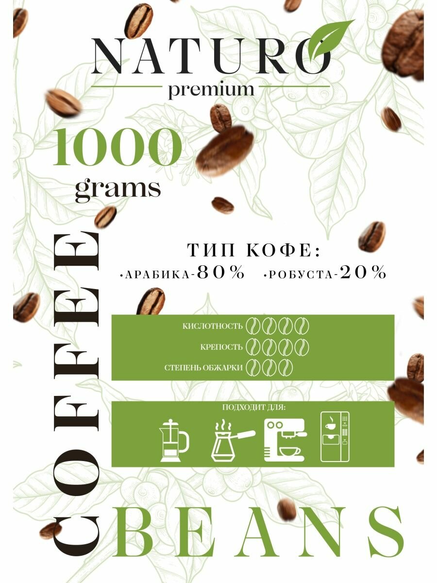 Кофе зерновой 1000 - фотография № 3