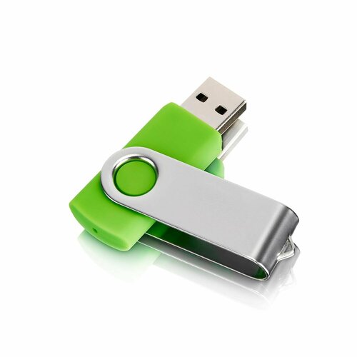 USB флешка, USB flash-накопитель, Флешка Twist, 128 МB, зеленая, арт. F01 USB 2.0