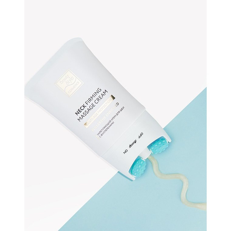 Beauty Style Подтягивающий крем с фуллеренами и массажным аппликатором для шеи, 120 мл (Beauty Style, ) - фото №17