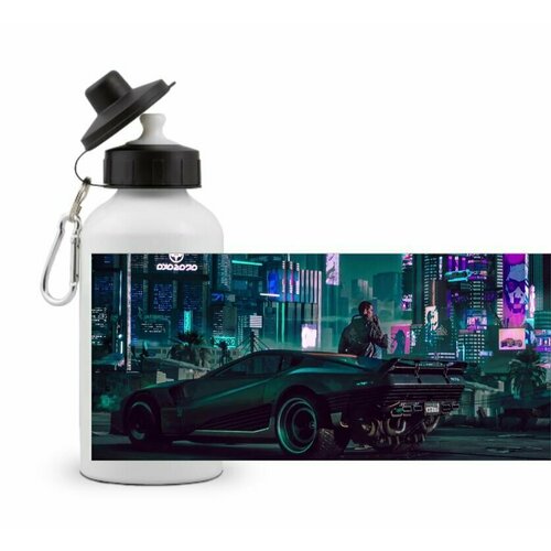 фото Спортивная бутылка киберпанк, cyberpunk №8 goodbrelok