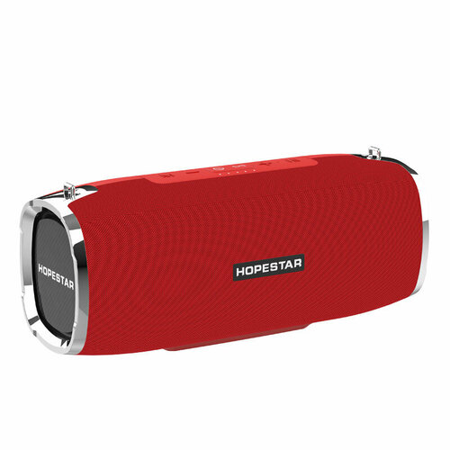 Портативная беспроводная Bluetooth колонка HOPESTAR A6, 35 Вт , SUPER BASS, красная