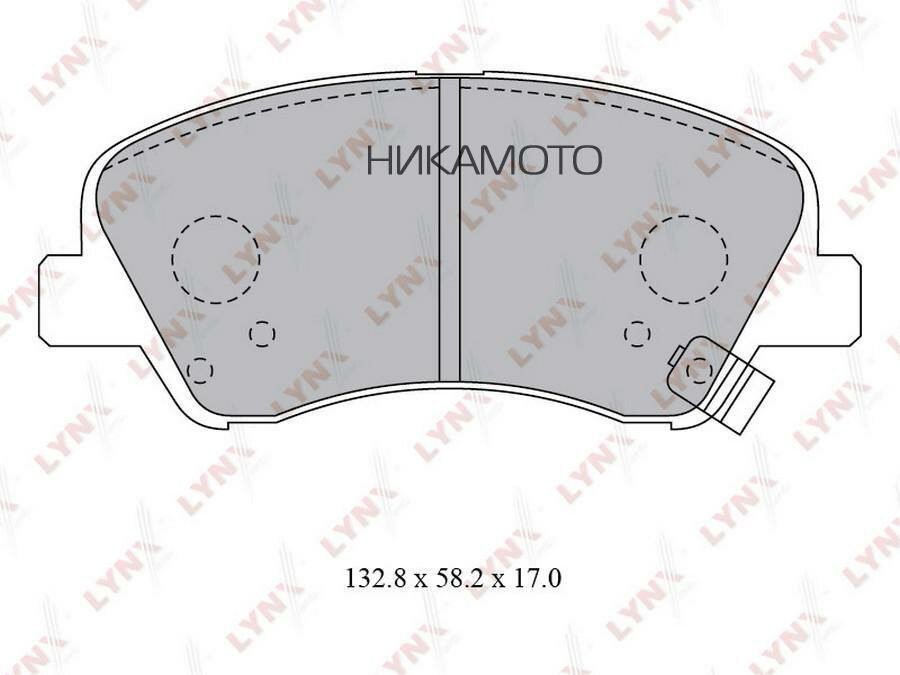 LYNXAUTO BD-3619 Колодки передние LYNXauto BD-3619