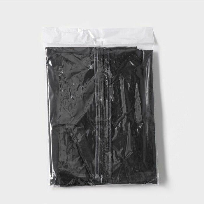 Чехол для одежды плотный Доляна, 60×160 см, PEVA, цвет чёрный - фотография № 4