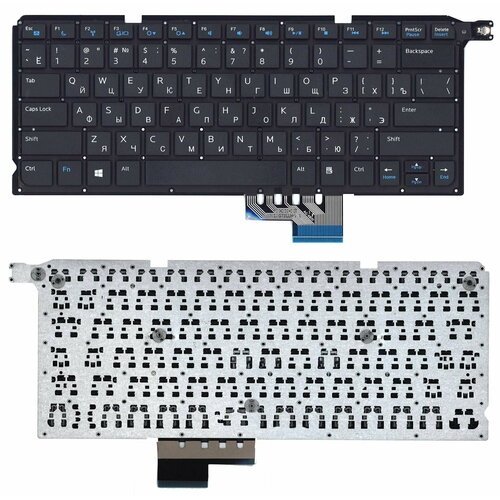 Клавиатура для ноутбука Dell Vosto14 5480R черная без рамки клавиатура для ноутбука dell vostro 5480r 5460 v5460 черная без рамки