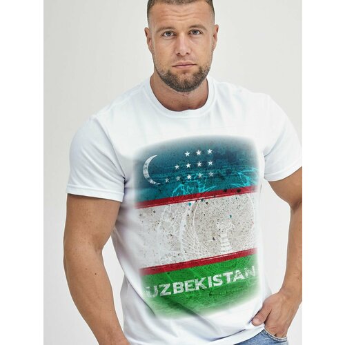 фото Футболка фулпринт, размер 5xl, белый