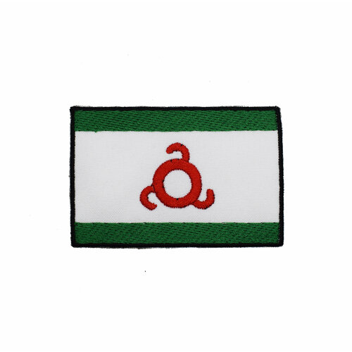 Шеврон, нашивка, патч, Флаг Ингушетии, размер 80х55 мм