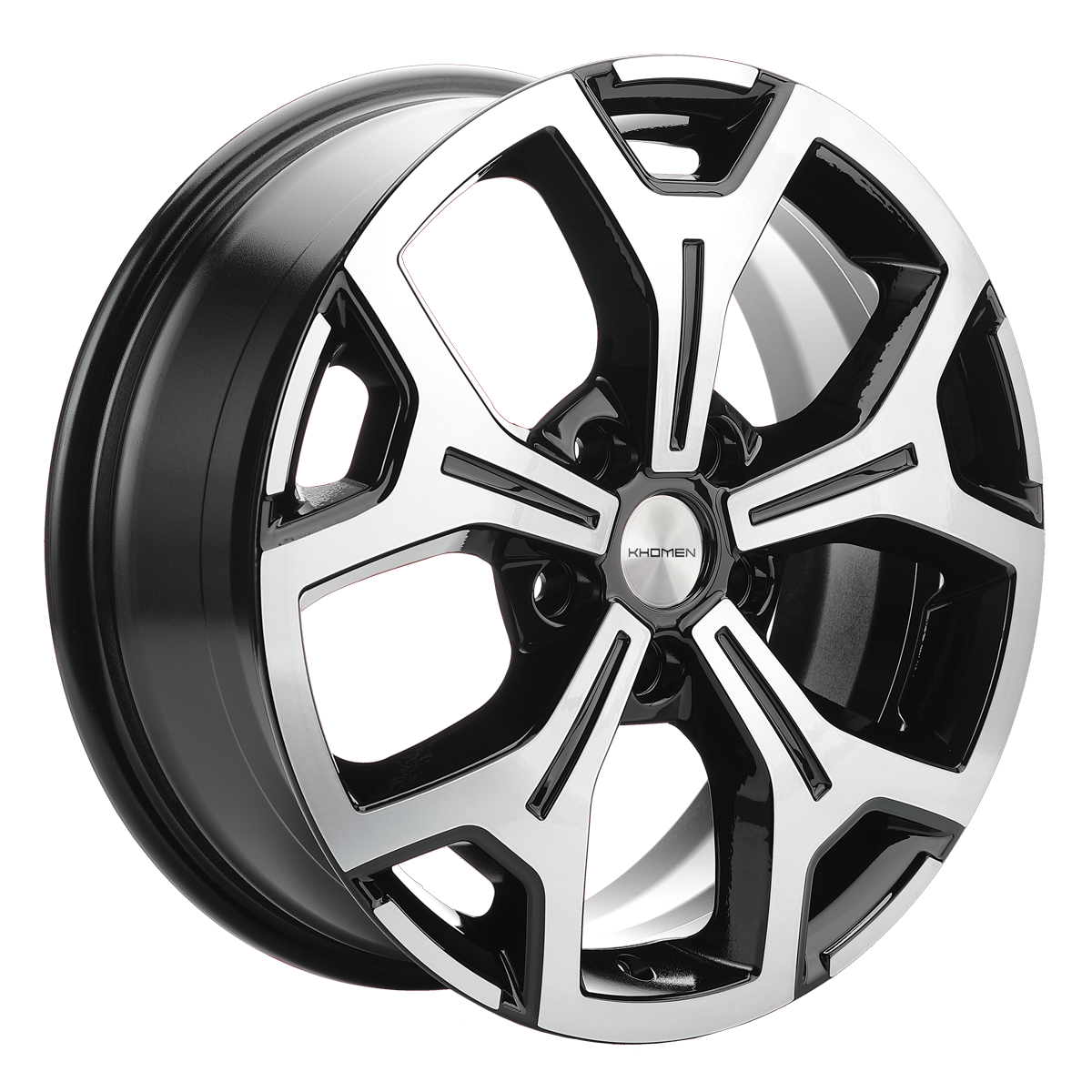 Khomen Wheels KHW1710 6.5x17 5x114,3 ET40 Dia64.1 Black-FP ()