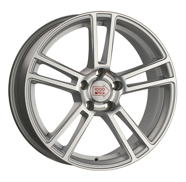 1000 Miglia Mm1002 18x8j 5x120 Et35 Dia72.6 Matt Silver Polished