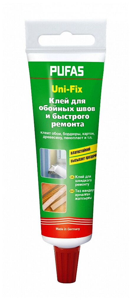 PUFAS клей Uni-Fix Клей для обойных швов и быстрого ремонта, 60г