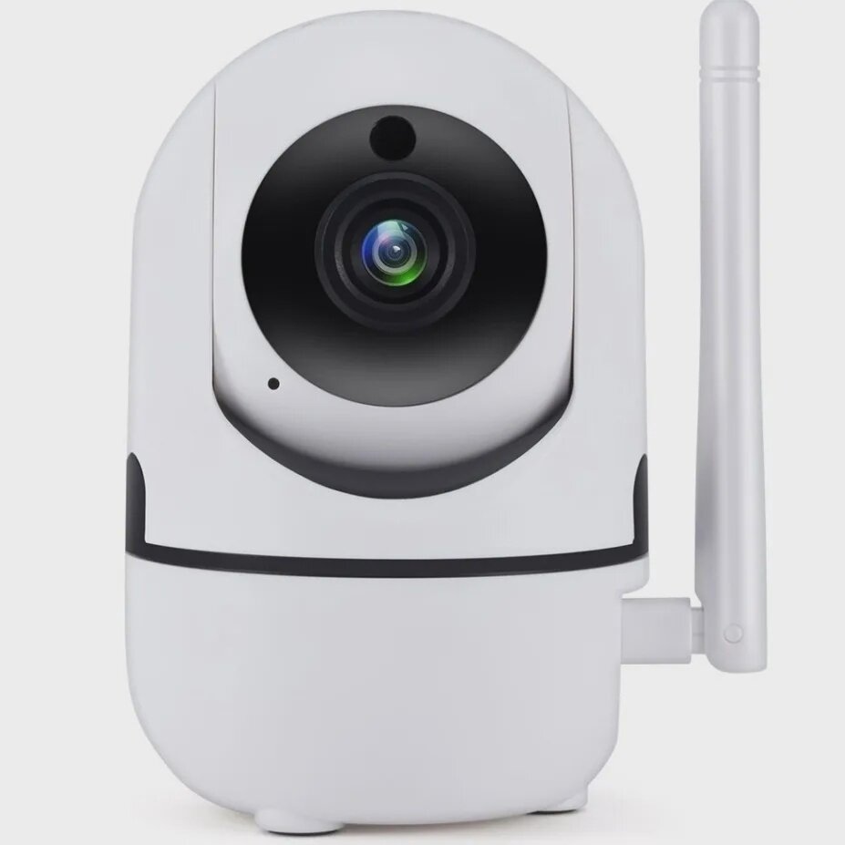 Беспроводная поворотная Smart IP-Camera 360 / беспроводная ip wi fi видеокамера / Камера с обзором 360 ночной съемкой и датчиком движения