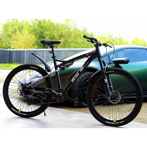 Велосипед Richiesto GT Racer 1268s 275 горный Алюминиевая рама Гидравлический тормоз Спортивный Взрослый Подростковый Унисекс черный 3221000₽