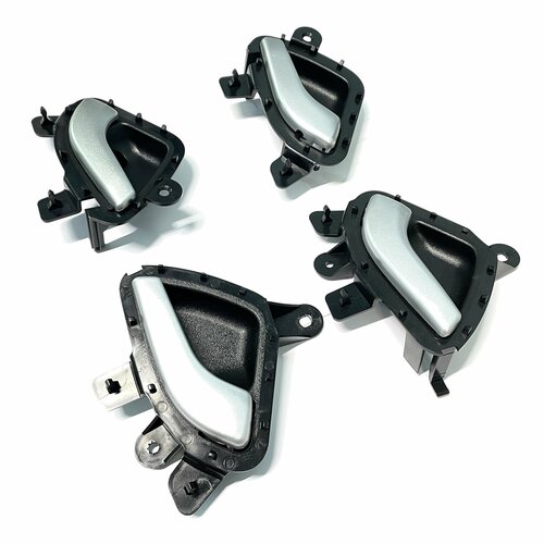 Ручка открывания дверей внутренняя Lada Granta Kalina 2 Гранта Калина 2 стандарт серебро в комплект 4 штуки Ручки двери 2200₽