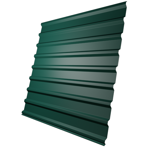 фото Профнастил МП20 окрашенный зеленый