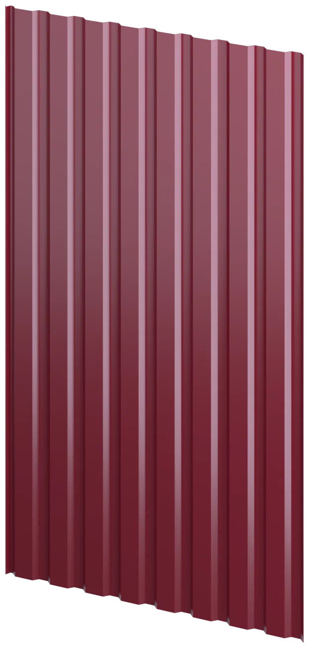 фото Профнастил С20 окрашенный красный