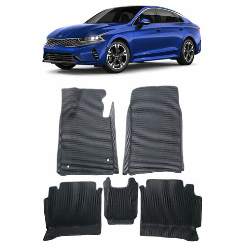 Kia K5 вариант макси 3d 2020 - н в коврики EVA Smart Багажник 3672₽